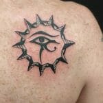 Geometric Sun Tattoo