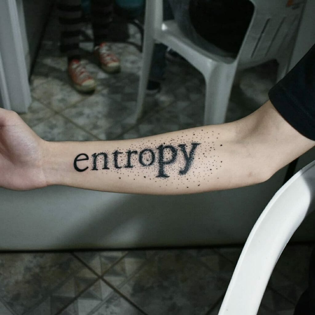 Hand-poked Entropy Tattoo Design