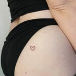 Heart On Hip Tattoos