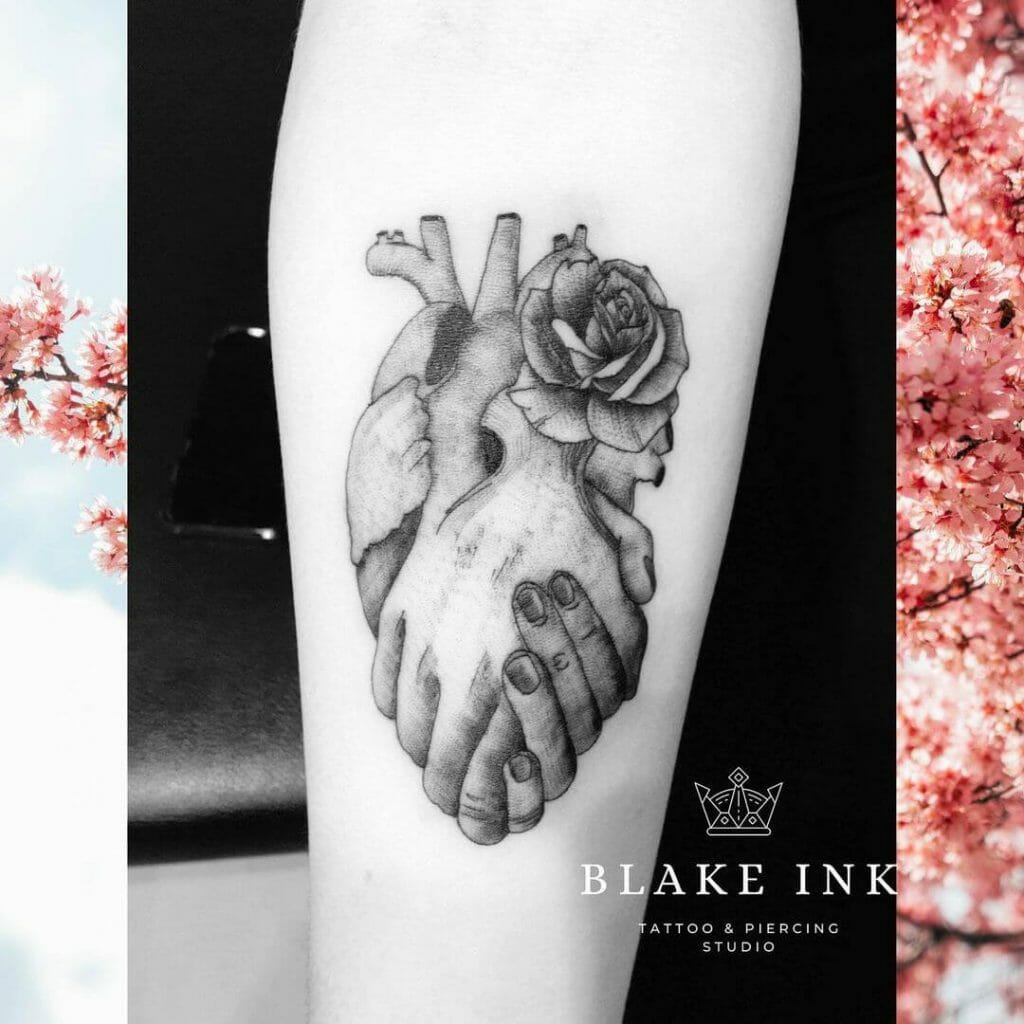 Händchen halten Tattoo-Design