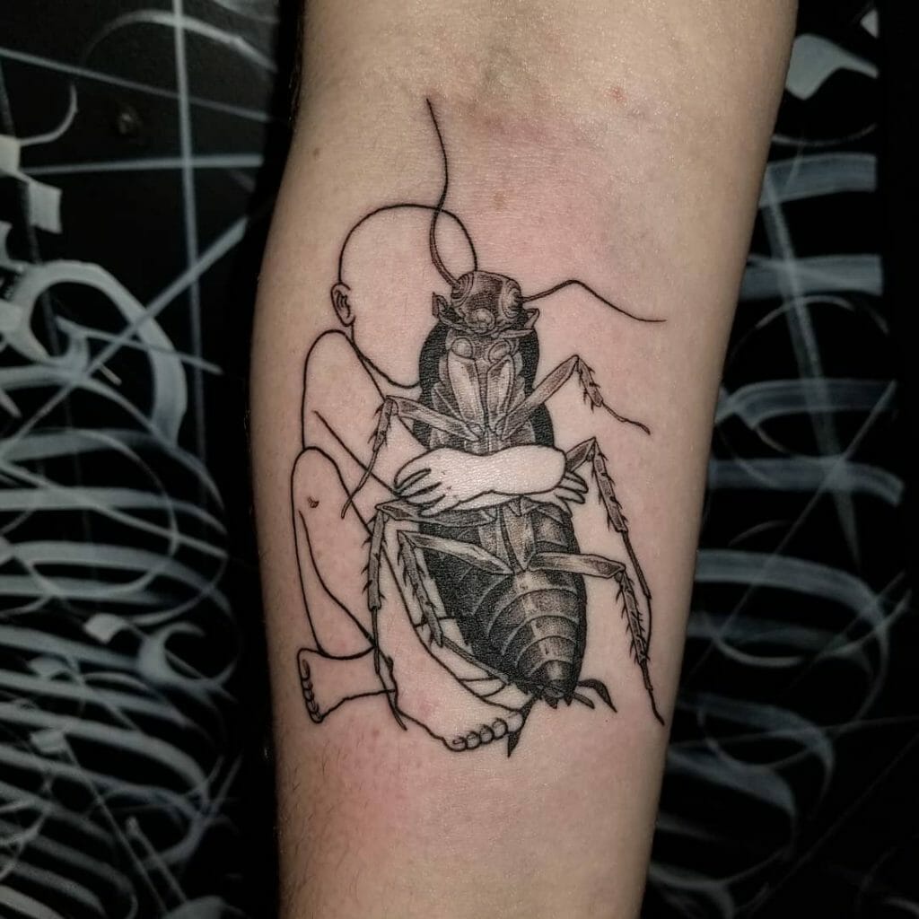 Love Cockroach Tattoo