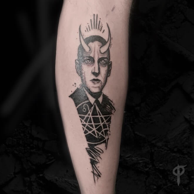 Lovecraft X Necronomicon Symbol Tattoo