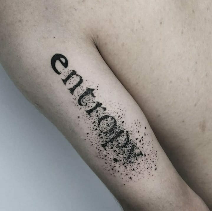 Minimalist Entropy Tattoo Design