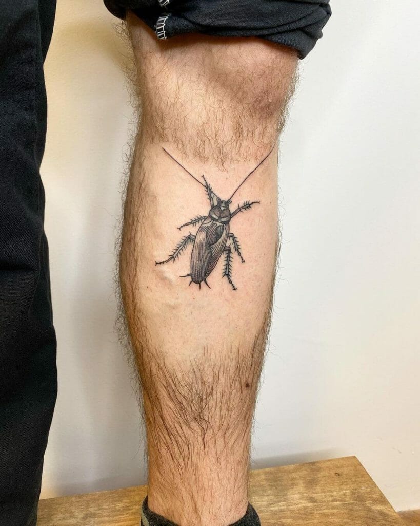 Moving Cockroach Tattoo