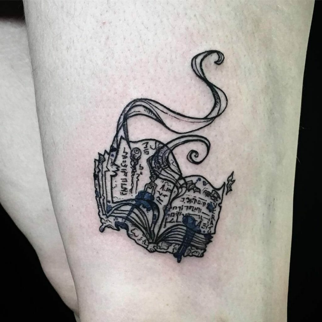 Pages Of The Necronomicon Tattoo