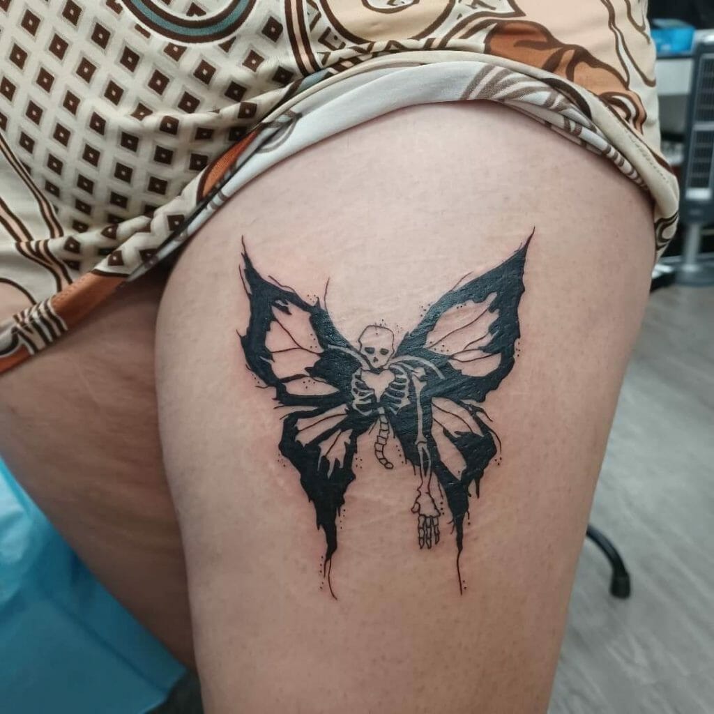 Skull Butterfly Tattoos
