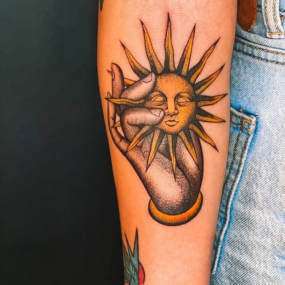Sun As A Higher Consciousness Tattoo Design