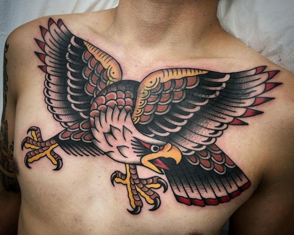 The Beautiful American Traditional Eagle Tattoo Design