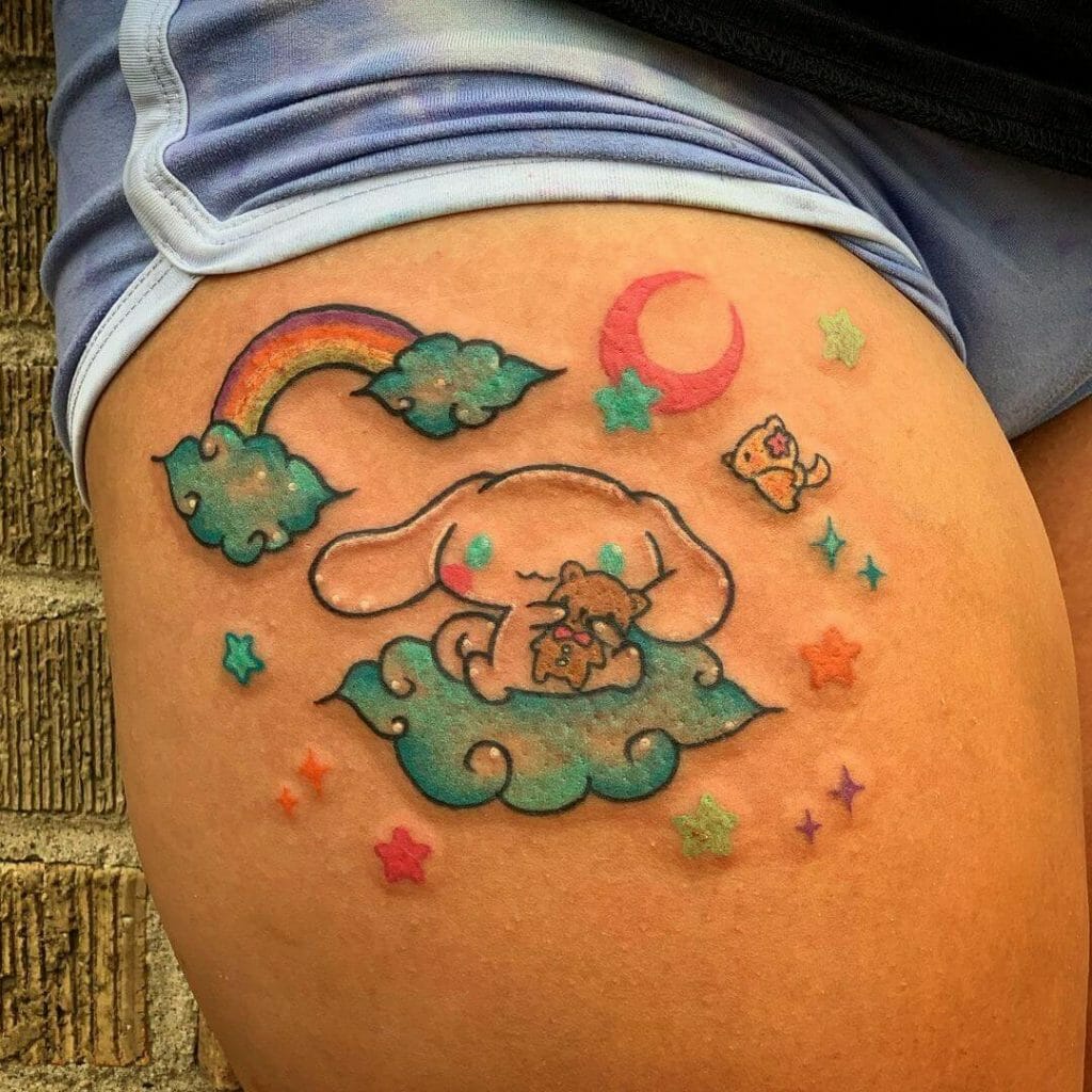The Cinnamoroll In The Clouds Tattoo