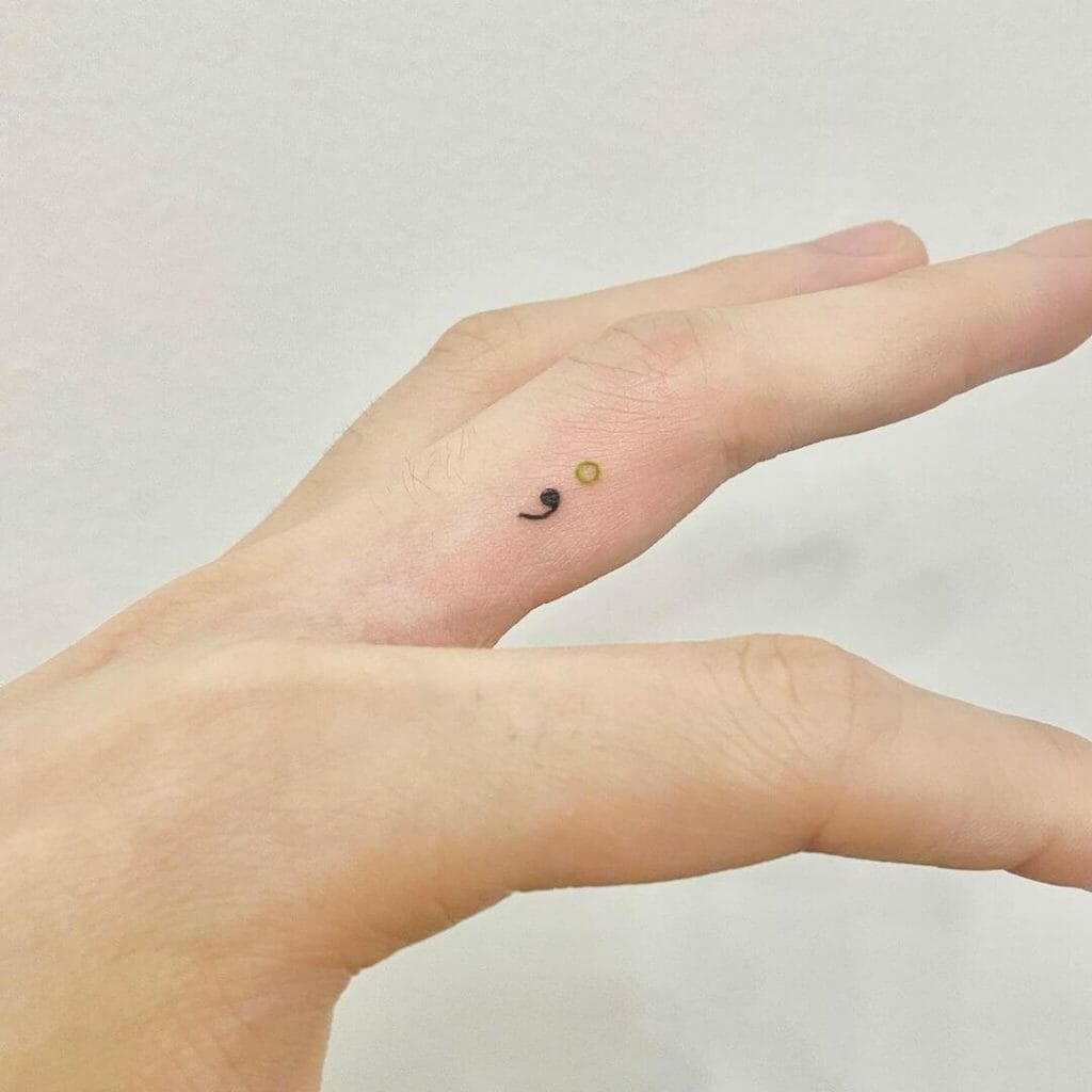 The Semicolon Tattoo Design
