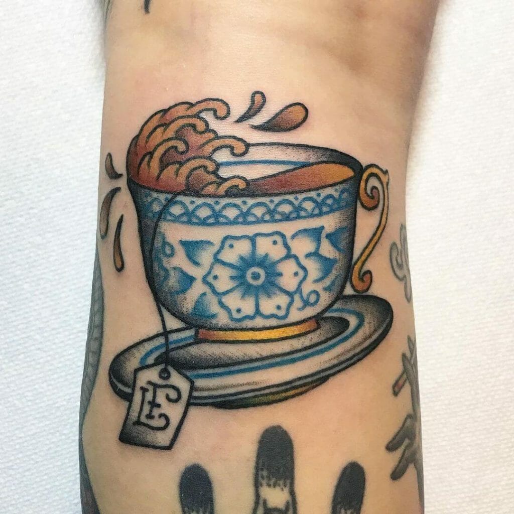The "Tea-Storm" In a Teacup Tattoo