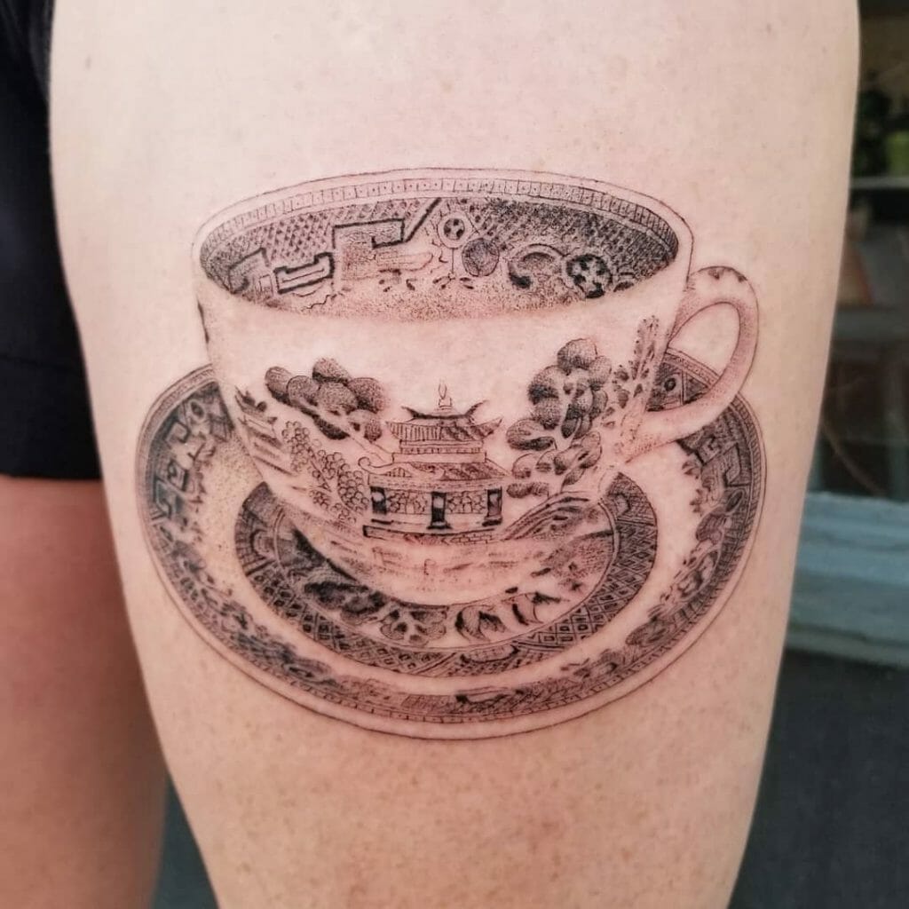 The Traditional Chinese Teacup Tattoo