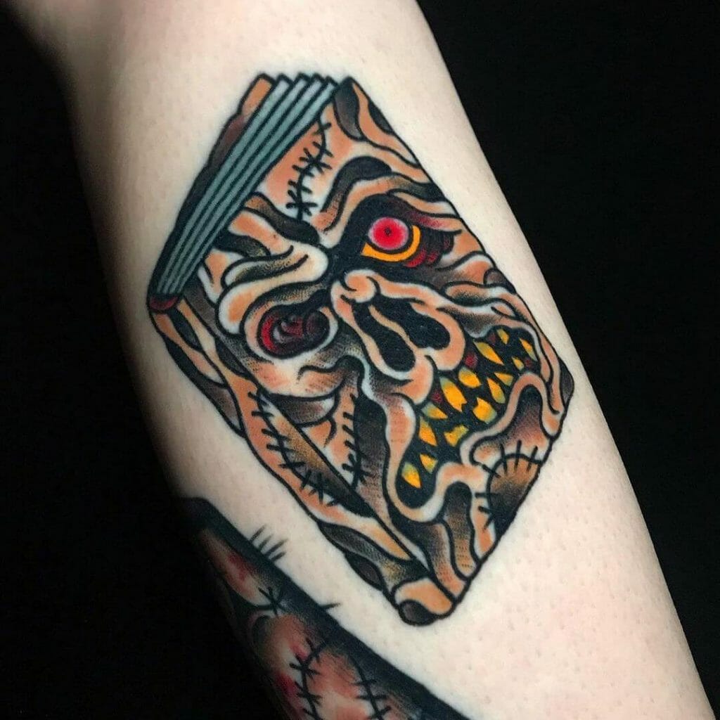 Traditional Necronomicon Tattoo Design