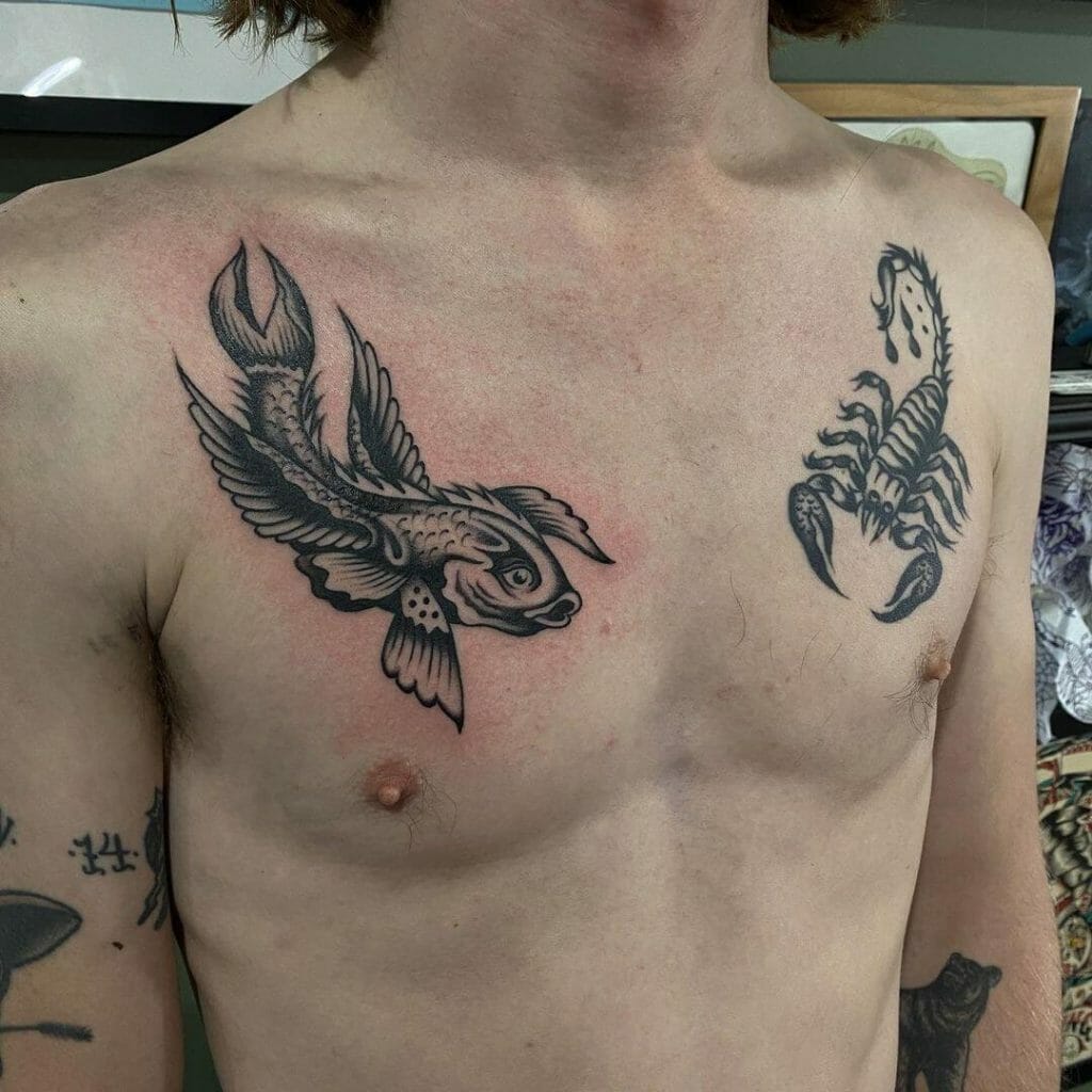 Traditional Small Chest Tattoos