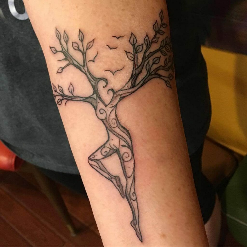Tree Dmb Fire Dancer Tattoo