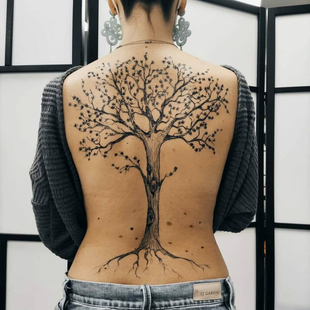 Tree Nazca Lines Tattoo