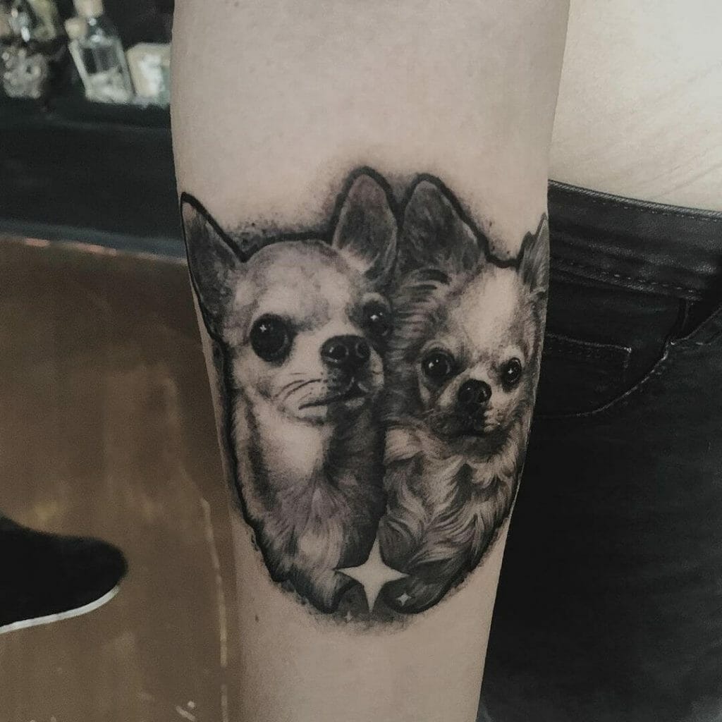 Twin Chihuahua Tattoos