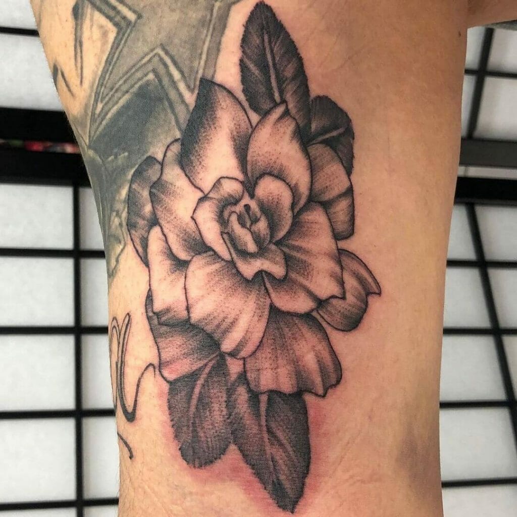 Wonderful Gardenia Flower Tattoo Designs