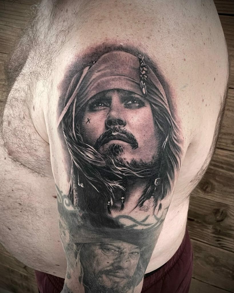 3D Jack Sparrow Tattoo