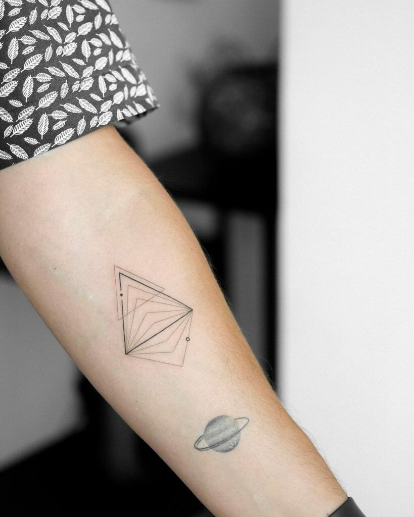 Abstract Triangle Tattoo Designs