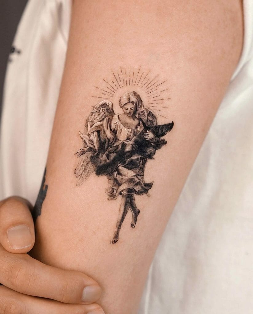 Angel Mary Tattoo