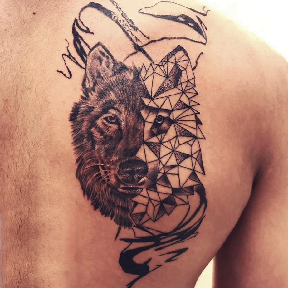 Animal Tattoo On Shoulder Area