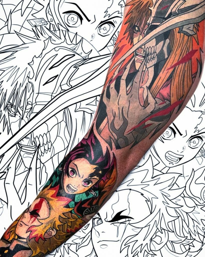 Anime Sleeve Tattoo
