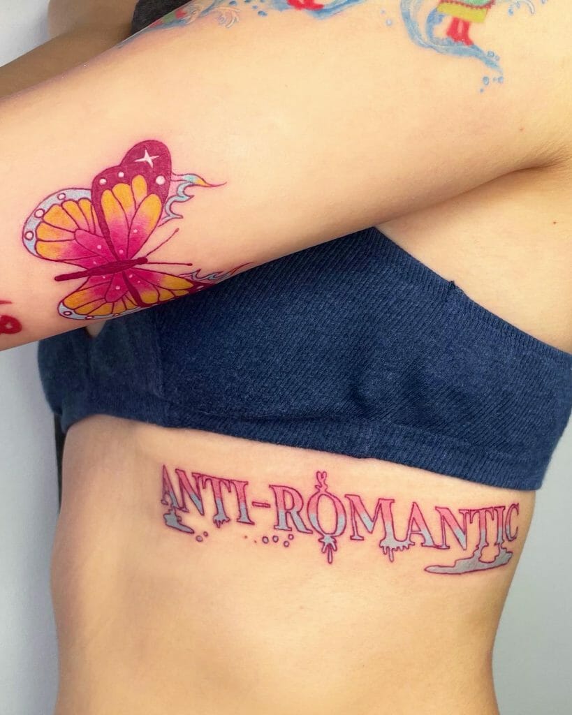 Anti-Romantic Ribs' Tattoo Women