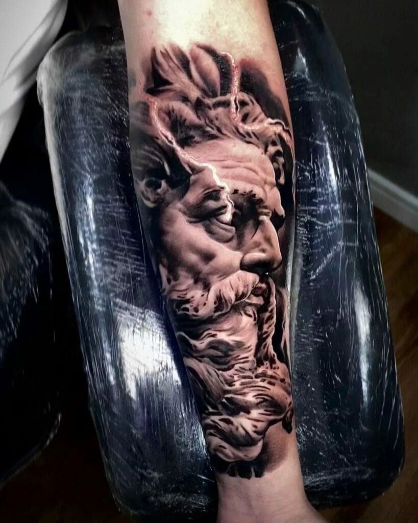 Arm sleeve Jesus tattoo design