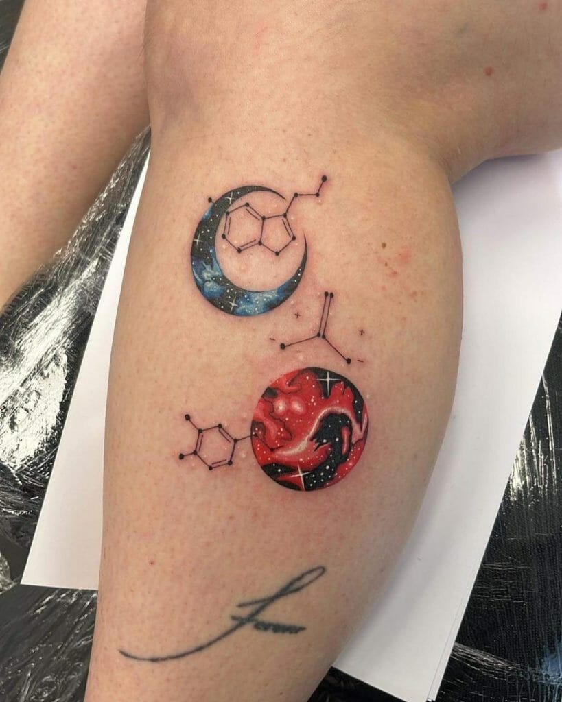 Artistic Constellation Tattoo