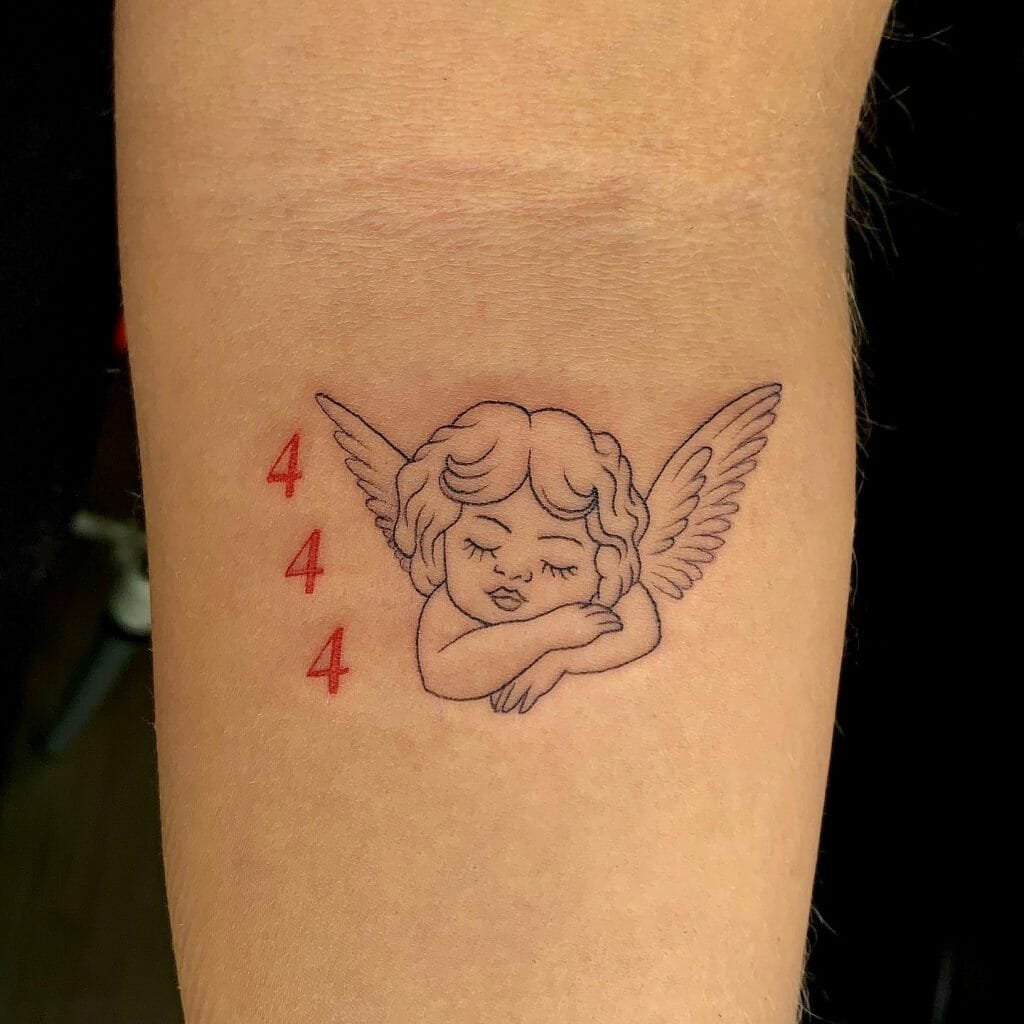 Baby 444 Angel Tattoo