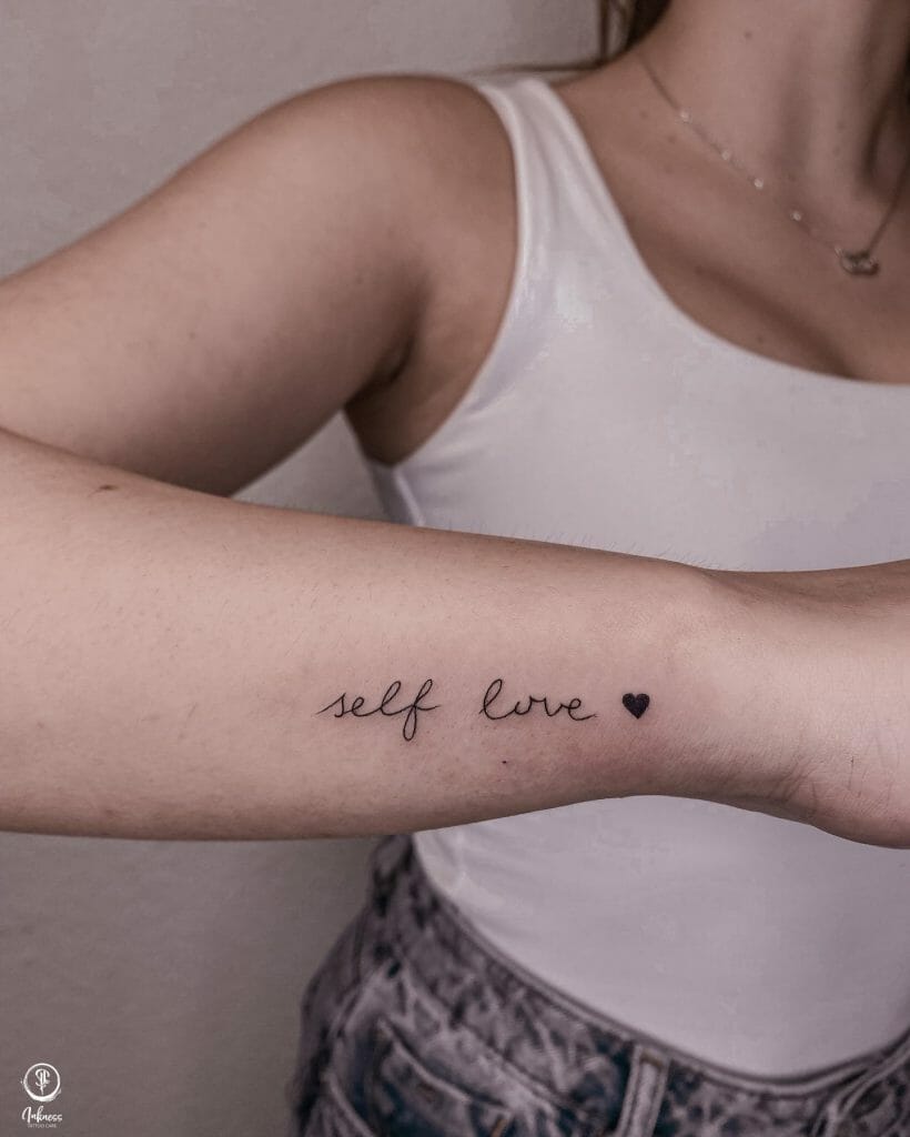 Beautiful Self Love Wrist Tattoos