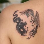 Best Dragon and Phoenix Tattoo