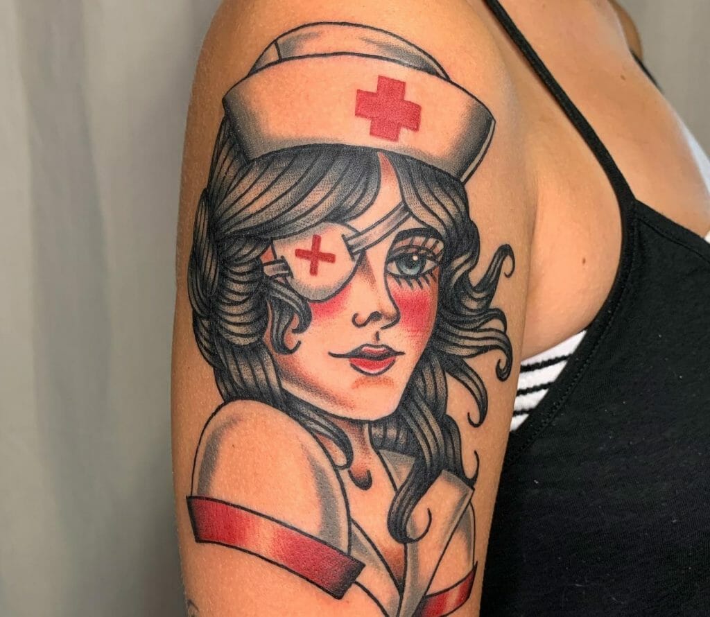 Best Pin Up Nurse Tattoo