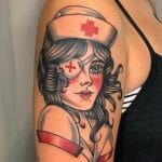 Best Pin Up Nurse Tattoo