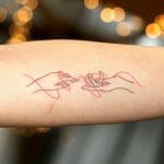 Best Red Thread Of Fate Tattoo