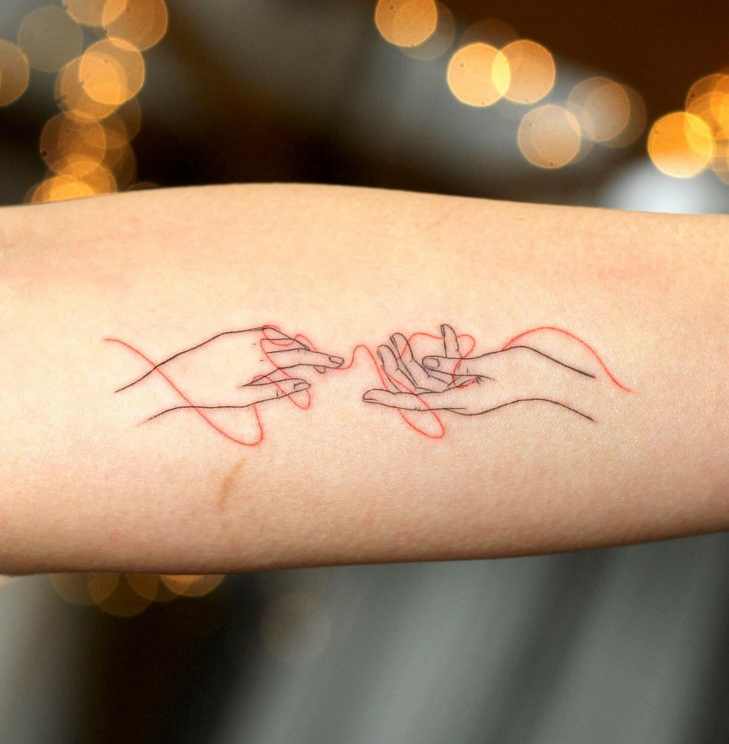 my red string of fate tattoo  FUCK YEAH HAND TATTOOS 
