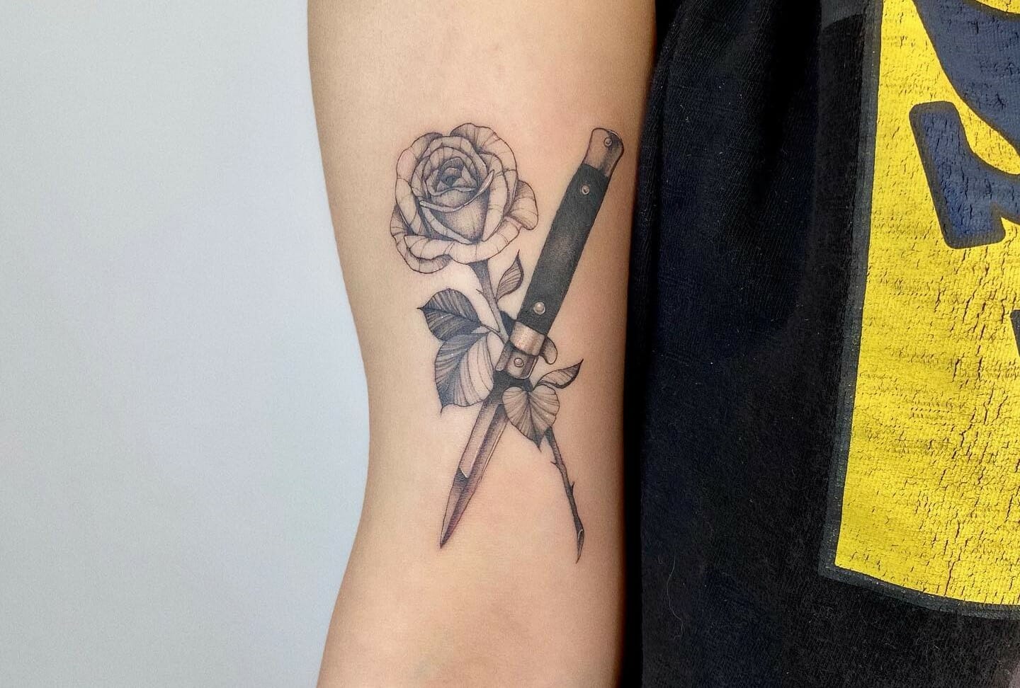 101 Best Rose Knife Tattoo Ideas That Will Blow Your Mind! - Outsons