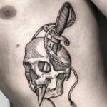 Best Skull Dagger Tattoo