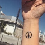 Best Small Peace Sign Tattoo