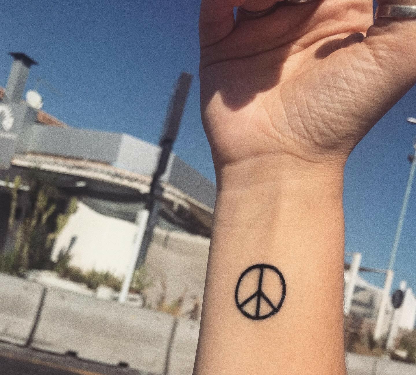 Buy Tiny Peace Sign Temporary Tattoo Set of 10 Peace Tattoo Online in India   Etsy