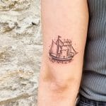 Best Small Ship Tattoo