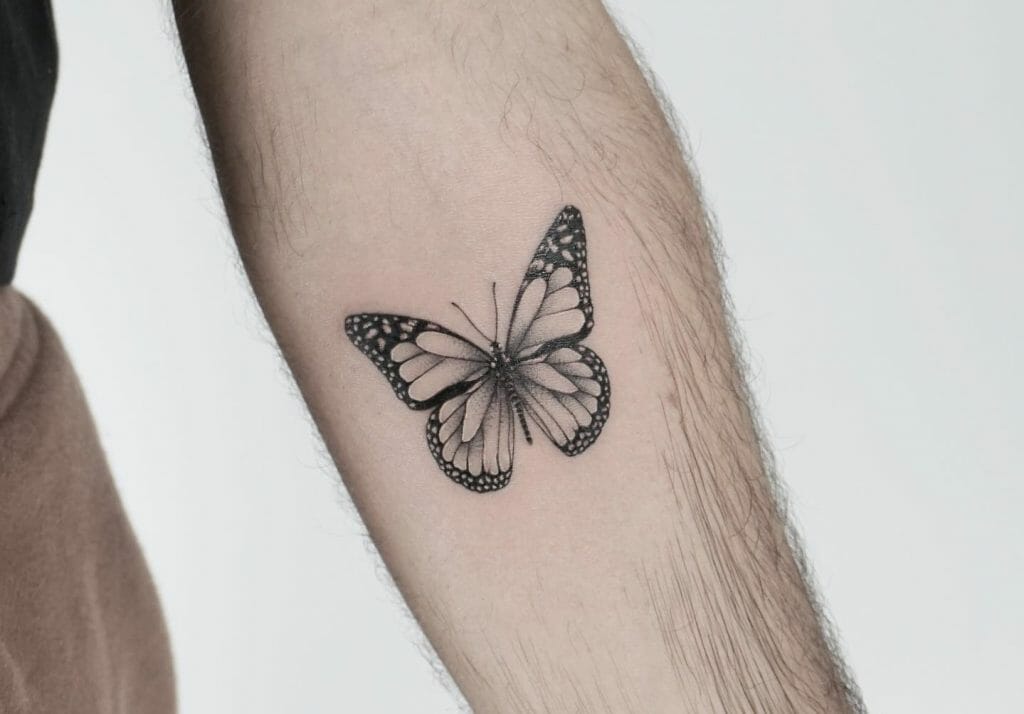 Best Solid Black Butterfly Tattoo
