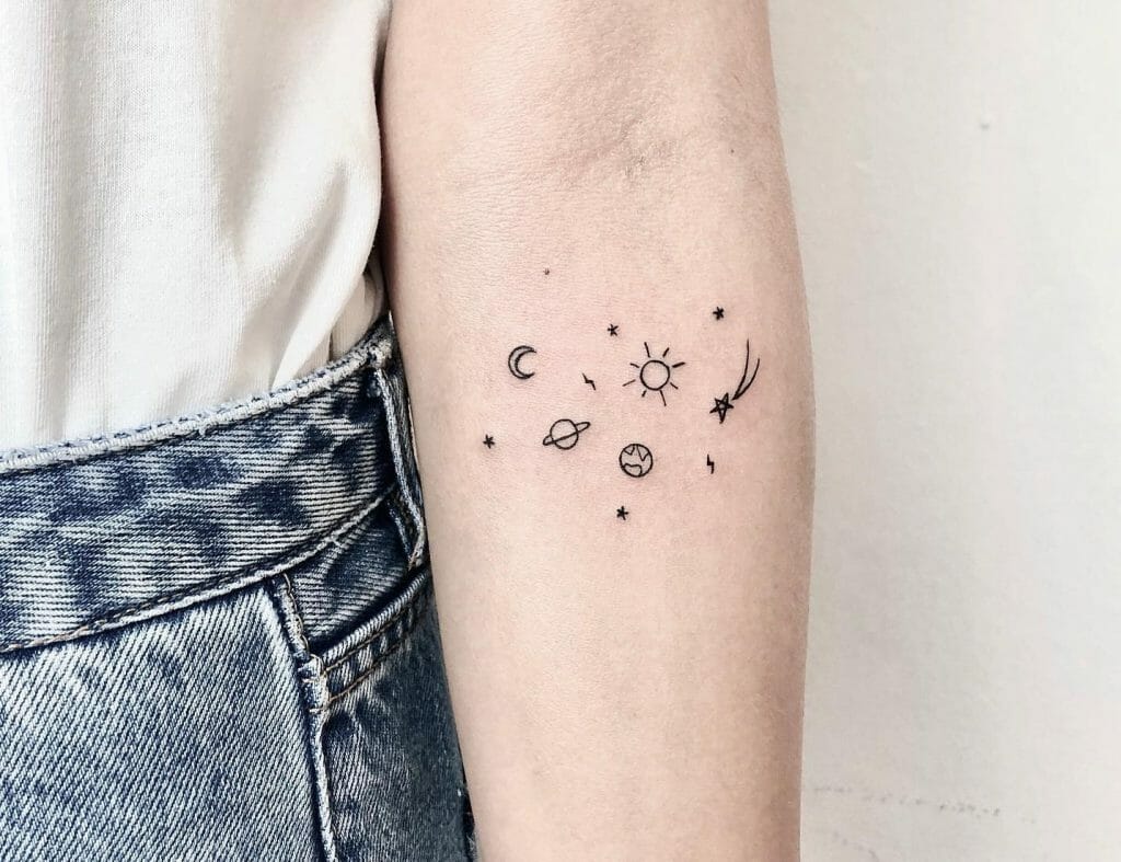 Best Space Tattoo Forearm