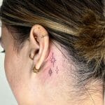 Best Star Tattoo Behind Ears