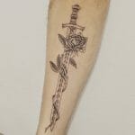 Best Sword And Rose Tattoo Ideas