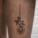 Best Upside Down Rose Tattoo
