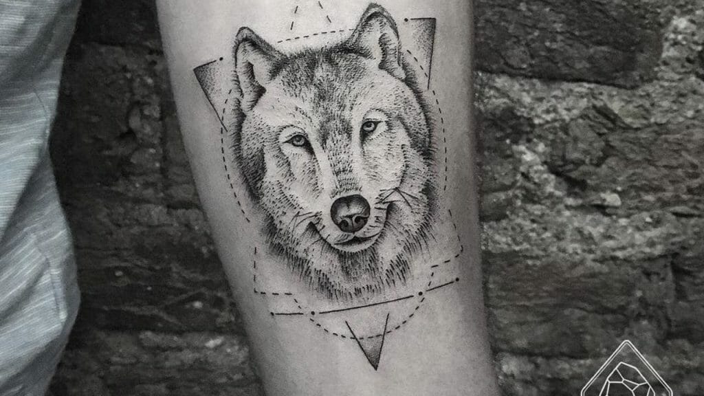 Best Wolf Tattoo on Forearm