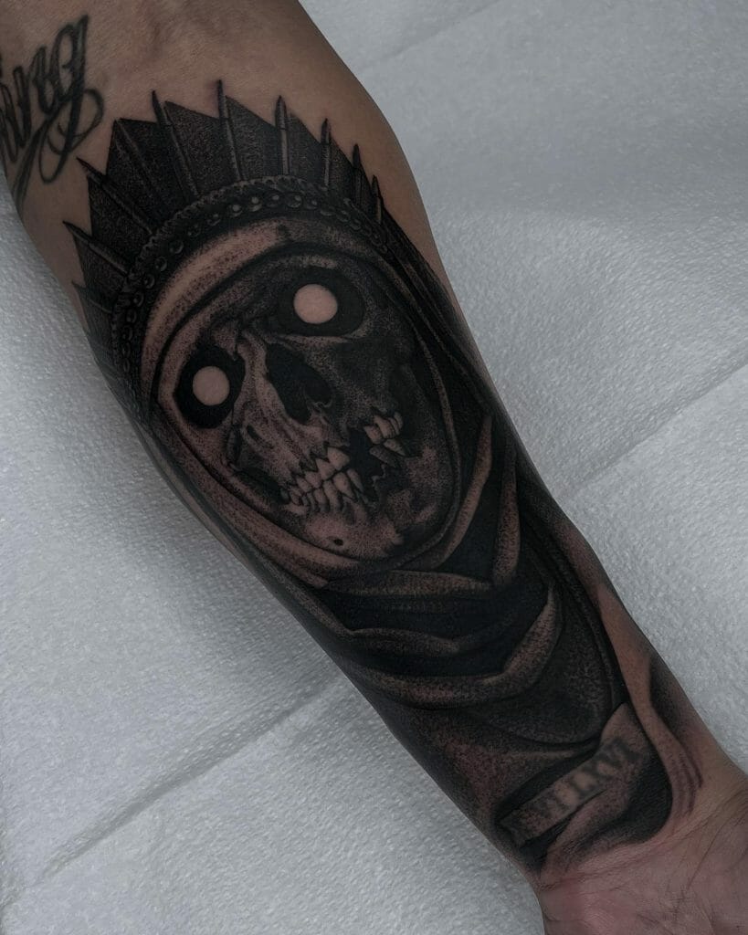 Blackwork Half Sleeve Tattoo