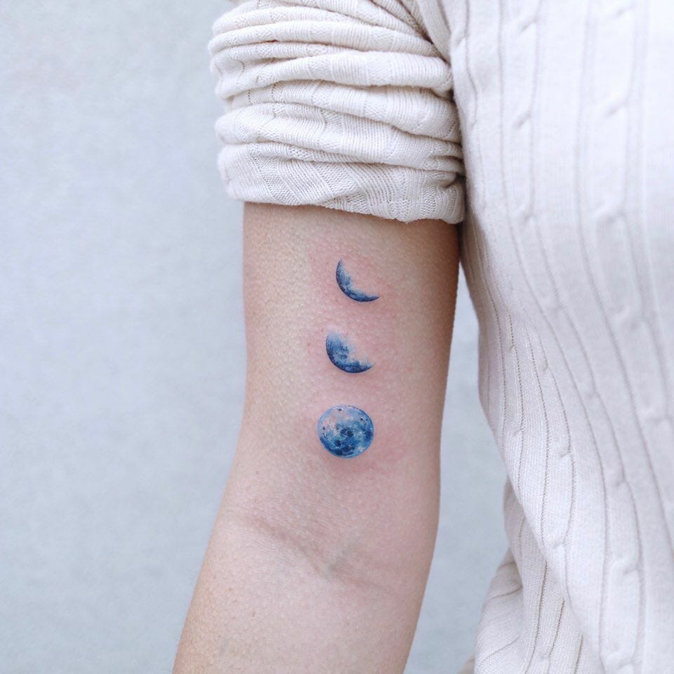 Blue Moon Tattoos In A Series